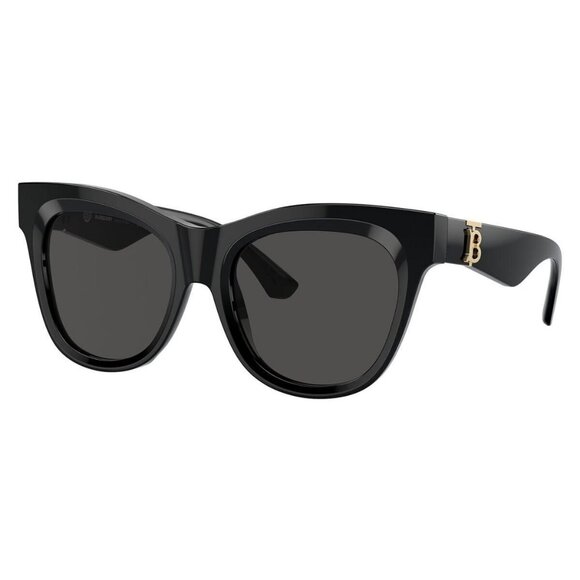 New Authentic  BURBERRY TB Collection Black Square BE4418 3001/87 Sunglasses Wom - Picture 1 of 6